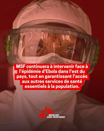 Un membre du personnel de MSF testé positif et évacué médicalement aux Pays-Bas